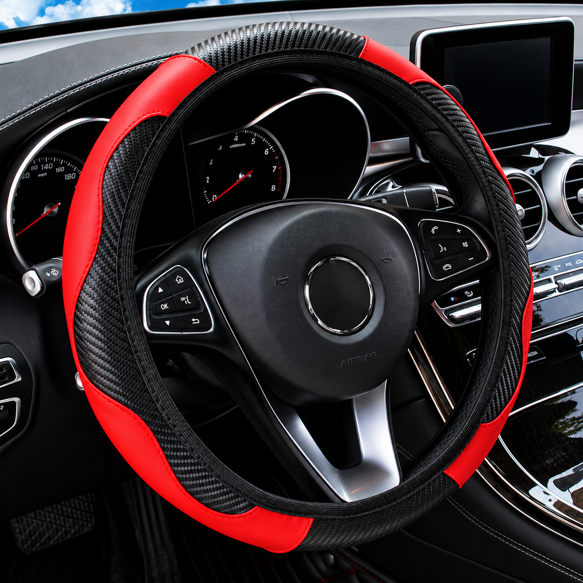 Velora CarbonGrip Steering Wheel Cover