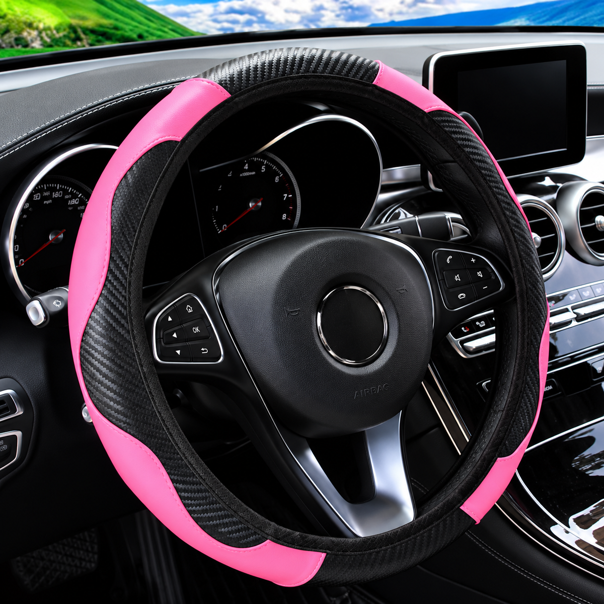 Velora CarbonGrip Steering Wheel Cover