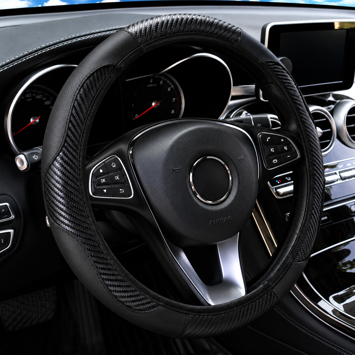 Velora CarbonGrip Steering Wheel Cover
